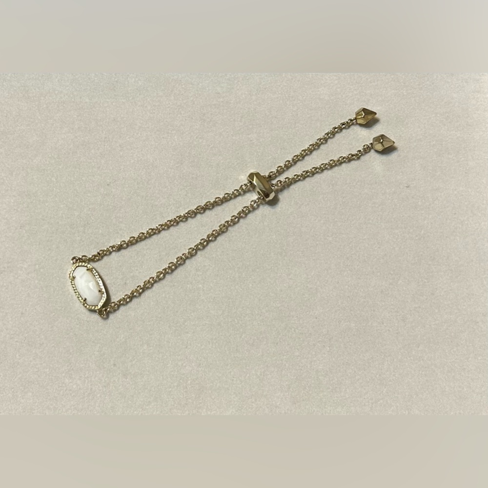 Kendra Scott gold and white bracelet